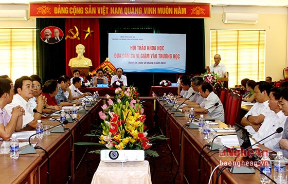 Quang cảnh buổi hội thảo.