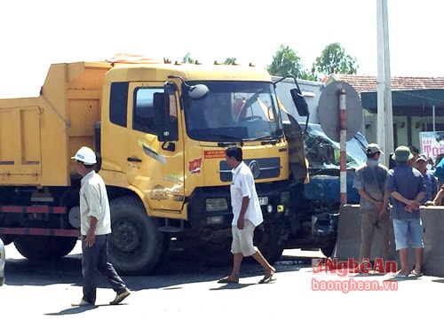 Hiện trường vụ tai nạn.