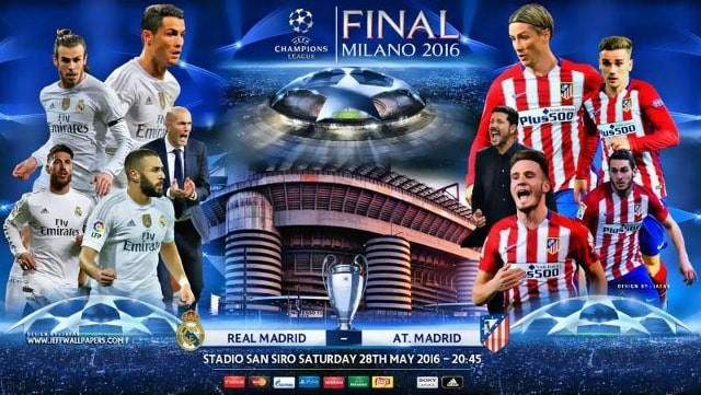 Đây là lần chạm trái thứ 2 của 2 đội ở một trận chung kêt Champions League trong 3 năm. 