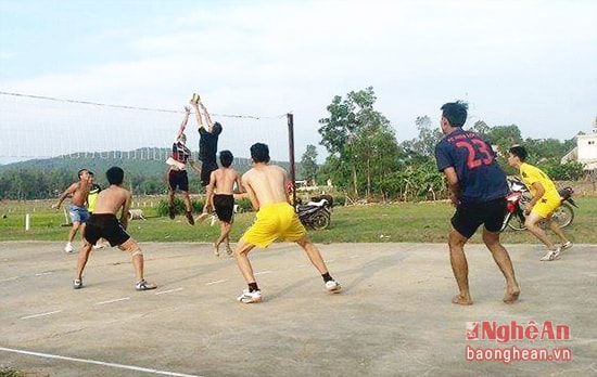 Phong trào thể dục, thể thao phát triển ở xã Nghi Lâm.