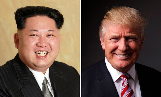 Hình ảnh chủ tịch Triều Tiên - Kim Jong-un và ứng cử viên Đảng Cộng Hòa - Donald Trump (Ảnh: Reuters)