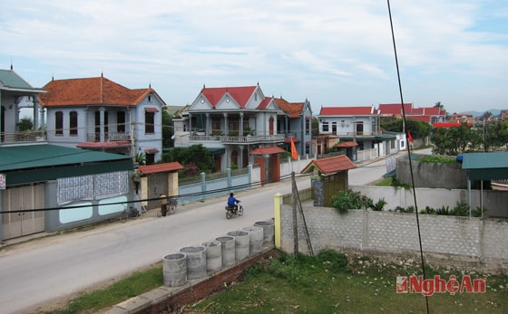 Một góc xã Quỳnh Đôi (Quỳnh Lưu) - quê hương nhà cách mạng yêu nước Hồ Tùng Mậu hôm nay.