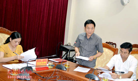 Đồng chí Trần Văn Mão- Ủy viên Thường trực HĐND tỉnh kiến nghị Quốc hội cần có văn bản hướng dẫn thi hành Luật MTTQ theo đúng quy định của Hiến pháp năm 2013