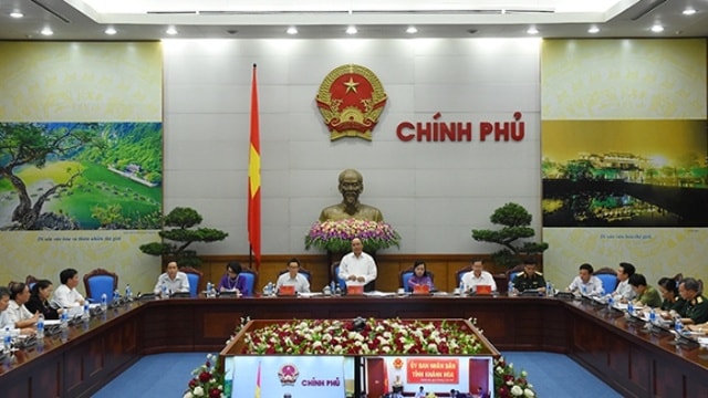 Thủ tướng Nguyễn Xuân Phúc phát biểu tại Hội nghị. Ảnh: VGP/Quang Hiếu