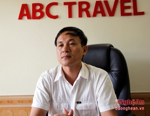 Ông Cao Đức Cường - Giám đốc Công ty TNHH Du lịch quốc tế ABC. 