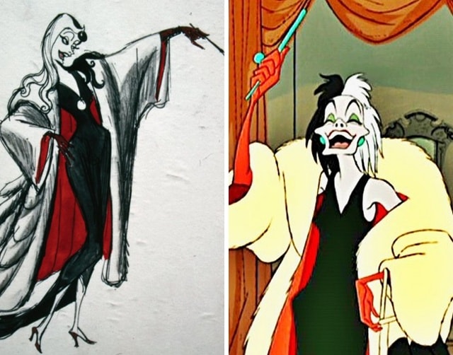 Mụ phù thủy Cruella de Vil trong phim 101 Chú Chó Đốm.