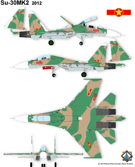 Su-30MK2 của Việt Nam. Ảnh: Sukhoi.