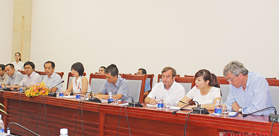 Đoàn công tác của Ngân hàng Thế giới làm việc với UBND tỉnh Nghệ An
