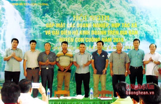ra mắt ban vận động thành lập hội doanh nghiệp Con Cuông