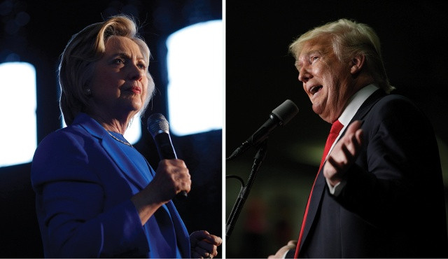 Vụ xả súng Orlando là phép thử khó khăn cho hai ứng viên Tổng thống Hillary Clinton (trái) và tỷ phú Donald Trump (phải) (Nguồn: Getty Image)