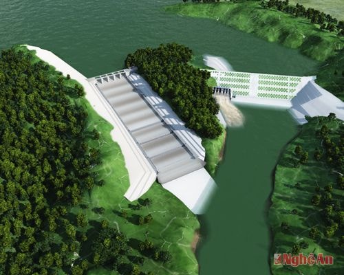 Phối cảnh Dự án Hồ chứa nước Bản Mồng.