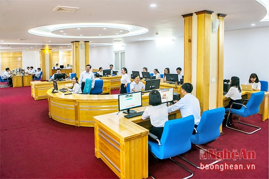 Báo Nghệ An là một trong những tờ báo đảng đầu tiên vận hành thành công mô hình “Tòa soạn hội tụ”.  Ảnh: Sỹ Minh