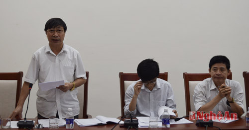 Ông Nguyễn Văn Lập, phó giám đốc Sở NN&PTNT trình bày một số nội dung chủ yếu trong Kế hoạch xây dựng CĐL