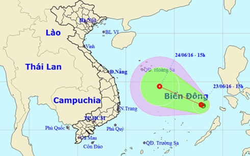 cong dien so 8 ve ap thap nhiet doi tren bien hinh 0