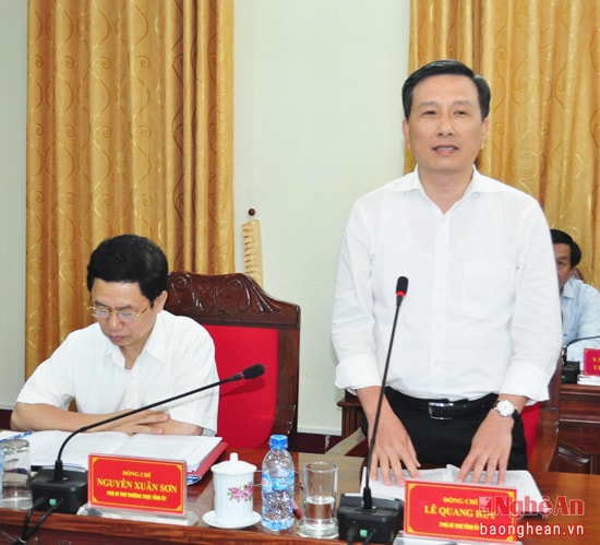 Đồng chí Lê Quang Huy - Phó Bí thư Tỉnh ủy làm rõ những thách thức trong việc thực hiện các chỉ tiêu kinh tế - xã hội 6 tháng cuối năm 2016