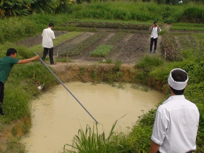 Hố nước nơi 3 học sinh gặp nạn