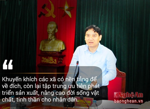 Kết luận Hội nghị, Đồng chí Nguyễn Đắc Vinh - Ủy viên Trung ương Đảng, Bí thư Tỉnh ủy khẳng định, bên cạnh giải quyết các đề xuất của các chủ đầu tư cần chú trọng giải quyết các kiến nghị của nhân dân trong quá trình triển khai xây dựng các dự án trên địa bàn tỉnh