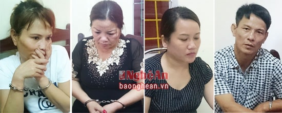 Các đối tượng bị bắt giữ trong chuyên án 616 M  