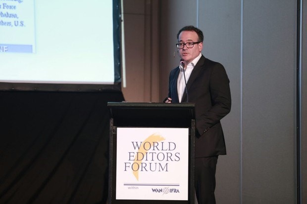 Phó tổng biên tập Matt Murray của WSJ. (Nguồn: wan-ifra.org)