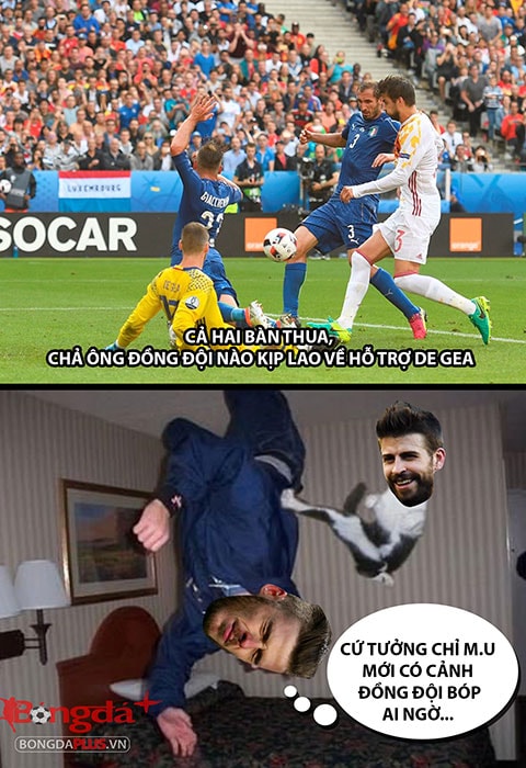 De Gea lại bị đồng đội phá phách