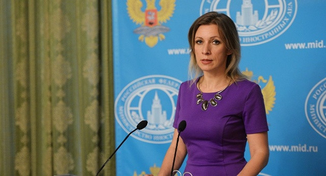 : Người phát ngôn Bộ Ngoại giao Nga, Maria Zakharova, trong buổi họp báo thường kỳ ngày 28/6. Ảnh: Sputnik.