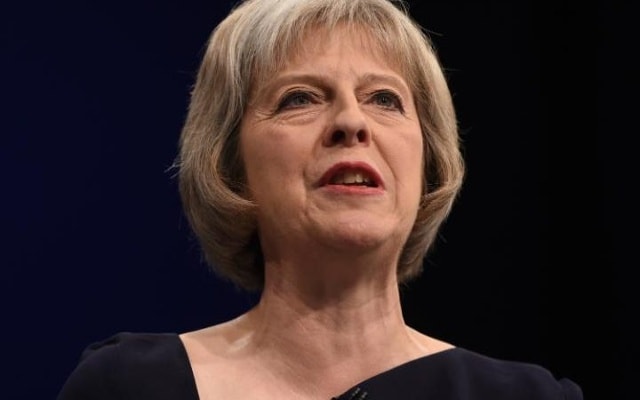 Bộ trưởng Nội vụ Anh Theresa May, 59 tuổi, là ứng viên ủng hộ quan điểm Anh ở lại EU. Ảnh: Telegraph.