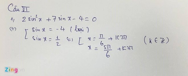 Đáp án đề thi môn toán 2016, kỳ thi THPT Quốc gia năm 2016, đáp án môn toán, đáp án đề thi môn toán, đáp án tốt nghiệp môn toán