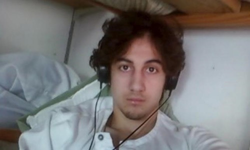 Dzhokhar Tsarnaev, kẻ đánh bom cuộc thi marathon ở Boston hồi năm 2013. Ảnh:Reuters