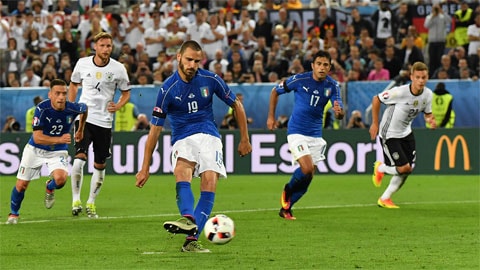 Bonucci thực hiện thành công quả đá 11m