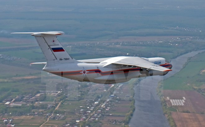 Máy bay Il-76 của Bộ Tình trạng khẩn cấp Nga. (Nguồn: EPA/TTXVN)