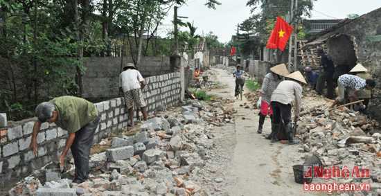 Xây dựng nông thôn mới ở xã Long Thành, huyện Yên Thành