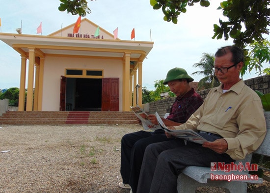 100% kinh phí xây dựng nhà văn hóa thôn 4 đều huy động từ sức dân