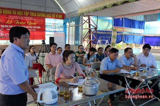 Đồng chí Nguyễn Minh Hạnh - Trưởng ban tuyên giáo Huyện ủy 