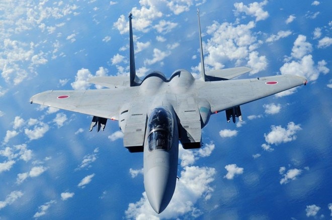 Máy bay chiến đấu F-15 của Nhật Bản.