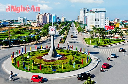 Một góc Thành phố Vinh. Ảnh : Sỹ Minh.