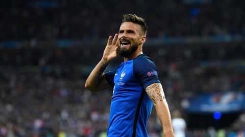 Giroud đang có phong độ cao tại EURO 2016