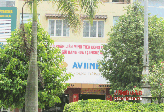 Địa điểm hoạt động của đa cấp Liên minh tiêu dùng Việt Nam trên Đại lộ Lê Nin, TP.Vinh.