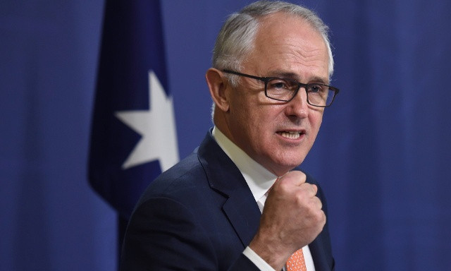 Thủ tướng Australia Malcolm Turnbull chính thức tuyên bố giành chiến thắng trong cuộc họp báo tại Sydney ngày 10/7/2016. Ảnh: AAP.