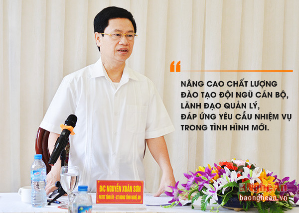 Đồng chí Nguyễn Xuân Sơn- Phó Bí thư Thường trực Tỉnh ủy, Chủ tịch HĐND tỉnh phát biểu khai mạc.