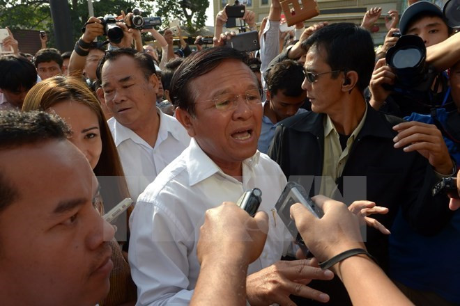 Ông Kem Sokha, Phó Chủ tịch CNRP. (Ảnh: AFP/TTXVN)