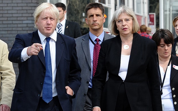Tân Thủ tướng Theresa May tin ông Boris Johnson sẽ dẫn dắt đoàn đàm phán Anh giành nhiều thắng lợi nhất. Ảnh: Telegraph.