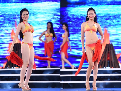 18-thi-sinh-hoa-hau-mien-bac-thieu-dot-san-khau-voi-bikini-1