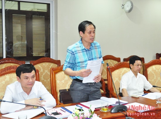 Đồng chí Nguyễn Đình Hòa - Cục trưởng Cục thuế Nghệ An làm rõ một số giải pháp thu ngân sách 6 tháng cuối năm 2016