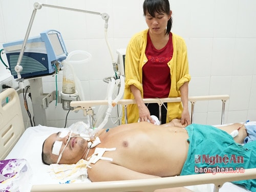 Bệnh nhân đang trong tình trạng nguy kịch