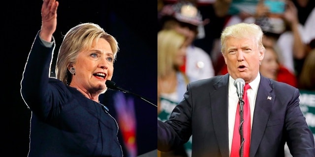 Hai ứng viên Tổng thống Mỹ Hillary Clinton và Donald Trump.