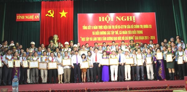 Hội nghị tổng kết 5 năm thực hiện Chị thị số 03 – CTTW của Bộ Chính trị (khóa XI) về tiếp tục đẩy mạnh việc học tập và làm theo tấm gương đạo đức Hồ Chí Minh.