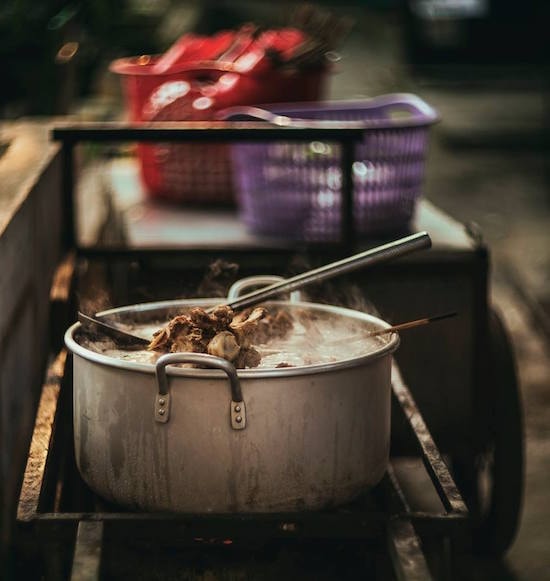 Hàng bún Vân Đàn ở khu B2 Quang Trung. 