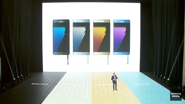 Buổi giới thiệu Samsung Galaxy Note 7. Ảnh: Sammobile.com.