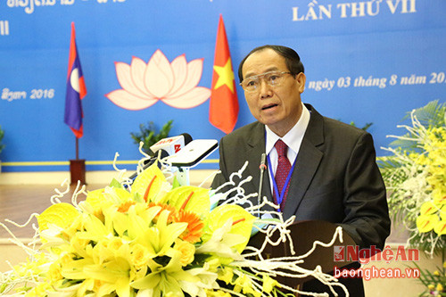 Thiếu tướng Bounmy Sengkhamdong, Tổng cục trưởng Tổng cục An ninh Lào tổng kết Hội nghị.