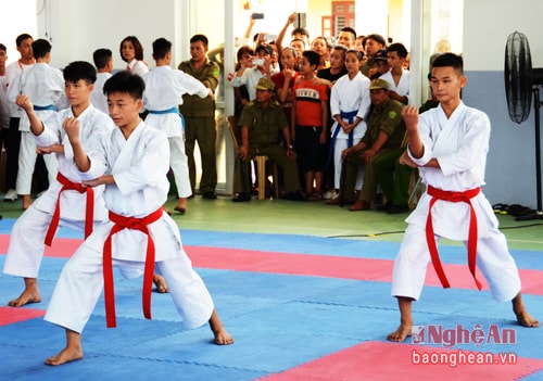 Các bài quyền do các vận động viên kata Nghệ An biểu diễn luôn được các giám khảo chấm điểm cao.